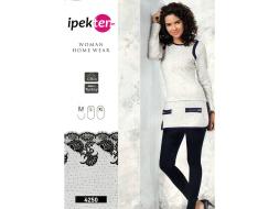 Домашний костюм туника с длинным рукавом + брюки 4250