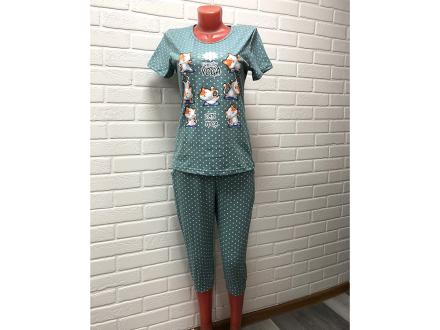 Домашний костюм  футболка +бриджи 734б