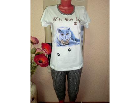 Домашний костюм футболка + бриджи Sebo