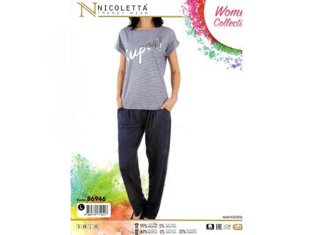 Домашний костюм футболка+брюки 86946