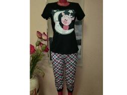 Домашний костюм футболка + бриджи 526 б