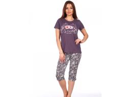 Домашний костюм  футболка +бриджи 1503б