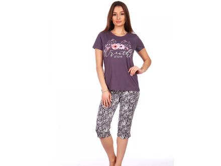 Домашний костюм  футболка +бриджи 1503б