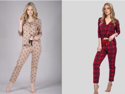 Домашний костюм классика  рубашка+брюки 29647/29649/29733/29735