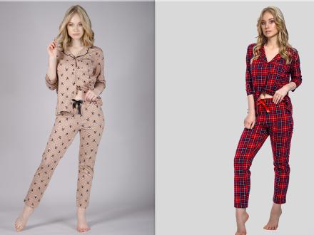 Домашний костюм классика  рубашка+брюки 29647/29649/29733/29735