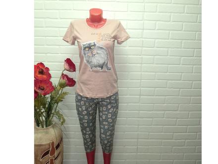 Домашний костюм  футболка +бриджи ТК-3807