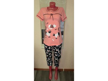 Домашний костюм футболка + бриджи 666