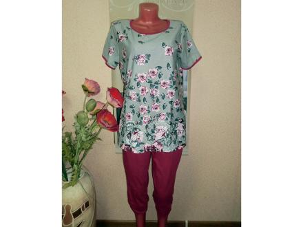 Домашний костюм футболка + бриджи 812 а