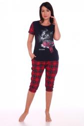 Домашний костюм  футболка +бриджи 602