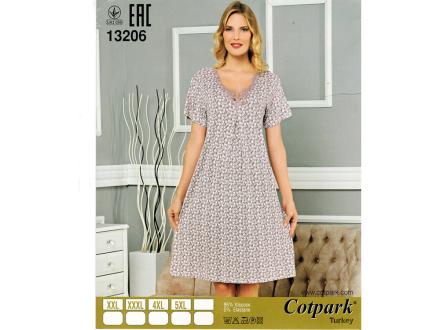 Ночная сорочка с рукавом 13206