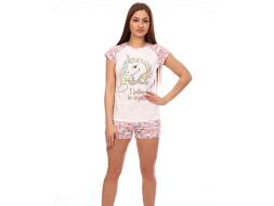 Домашний костюм футболка + шорты Единорог П-006