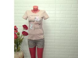 Домашний костюм  футболка +шорты 647 ш