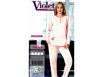 Домашний костюм футболка с длинным рукавом + брюки 14690