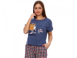 Домашний костюм футболка + брюки Милашка