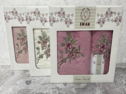 Набор &quot;SWAN&quot; Bamboo Nakisle (50*90+70*140) 100% хлопок