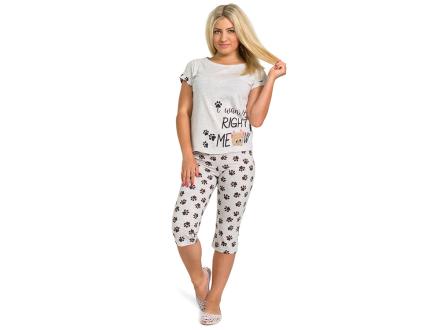 Домашний костюм футболка + бриджи  П447