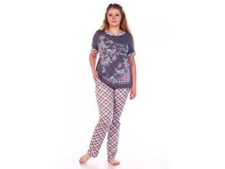 Домашний костюм футболка + брюки 1304К