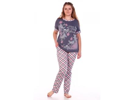 Домашний костюм футболка + брюки 1304К