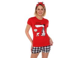 Домашний костюм футболка + шорты 909а