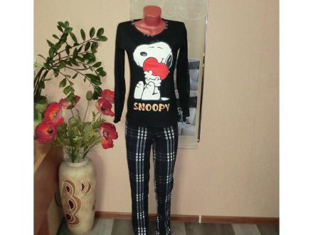 Домашний костюм футболка с длинным рукавом + брюки ДК - 89