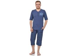 Домашний костюм мужской футболка+бриджи  2-21/1-19