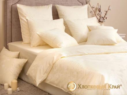 КПБ (Евро; сатин; 4 нав.) 5719/4 Амелия сливки