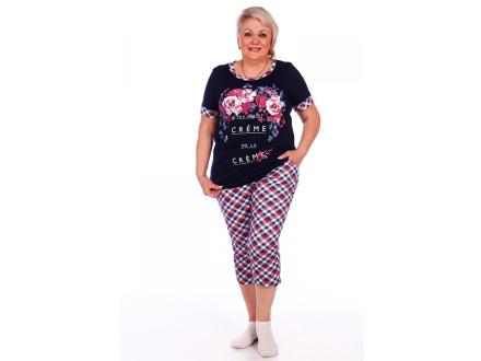 Домашний костюм футболка + бриджи 1222б