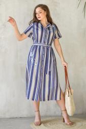 Халат трикотажный на пуговицах  Лютик