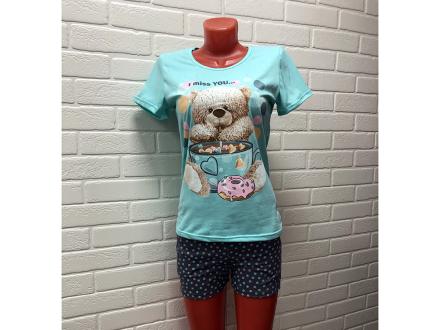 Домашний костюм  футболка +шорты 737ш