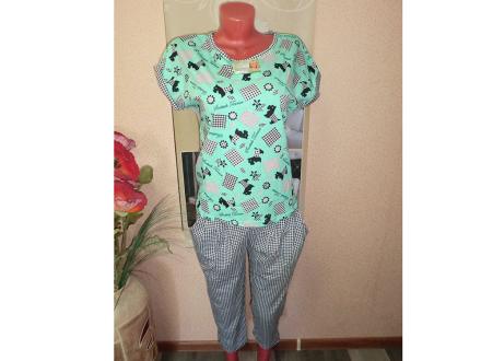 Домашний костюм футболка + бриджи ТК-1596