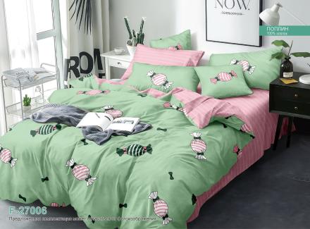 ПР-412 КПБ Райтекс Поплин 1,5 спальный (100%хлопок) 150*210 НА МОЛНИИ