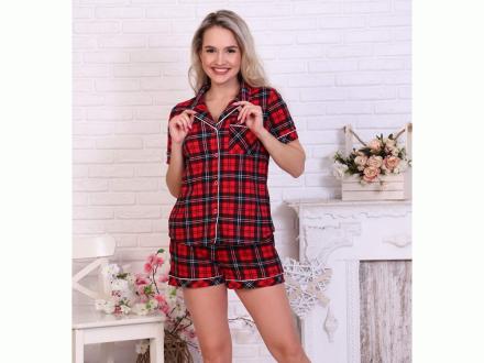 Домашний костюм  рубашка+шорты П259