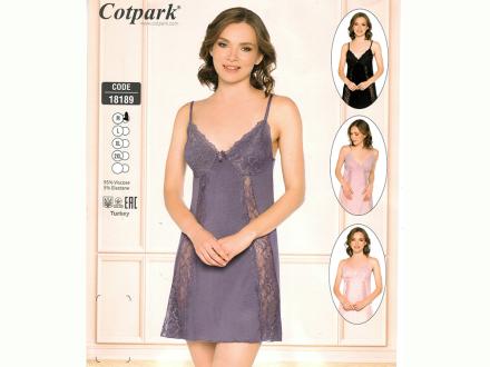 Ночная сорочка на бретельках 18189