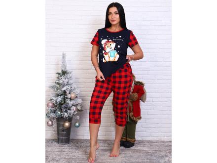 Домашний костюм  футболка +бриджи 643б