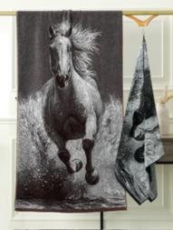 Полотенце Лошадь 75*150 арт. ZX0398