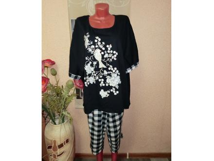 Домашний костюм футболка + бриджи 1006