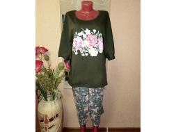 Домашний костюм футболка + бриджи 5314