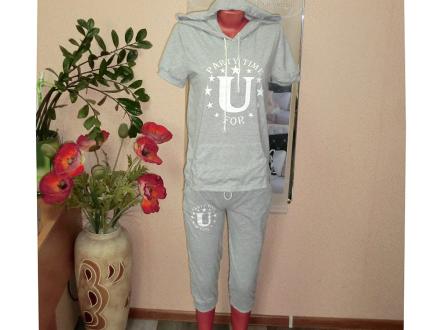 Домашний костюм футболка + бриджи К-222 Пати