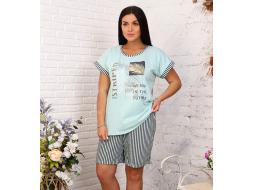 Домашний костюм  футболка +шорты 687ш