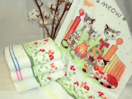 Полотенце Meow 70*140 Китай (8шт)