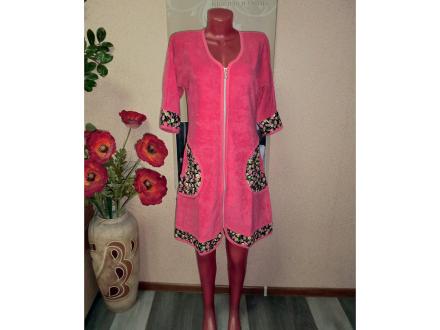 Халат махровый на молнии Людмила