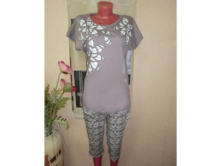 Домашний костюм футболка + бриджи 600б