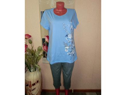 Домашний костюм футболка + бриджи 607б