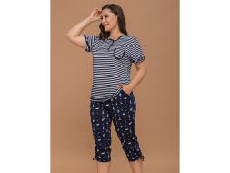 Домашний костюм футболка + бриджи КД- 61