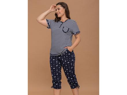 Домашний костюм футболка + бриджи КД- 61