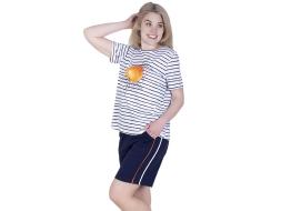 Домашний костюм  футболка +шорты Оранж