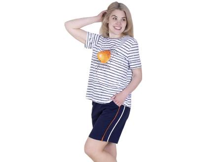 Домашний костюм  футболка +шорты Оранж