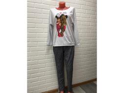 Домашний костюм футболка длинный рукав+брюки П-369