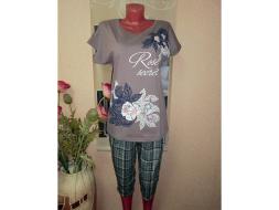 Домашний костюм футболка + бриджи 608б