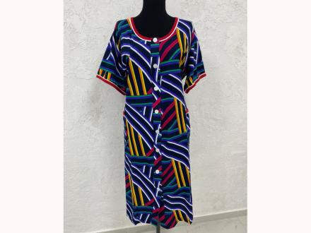 Халат трикотажный на пуговицах